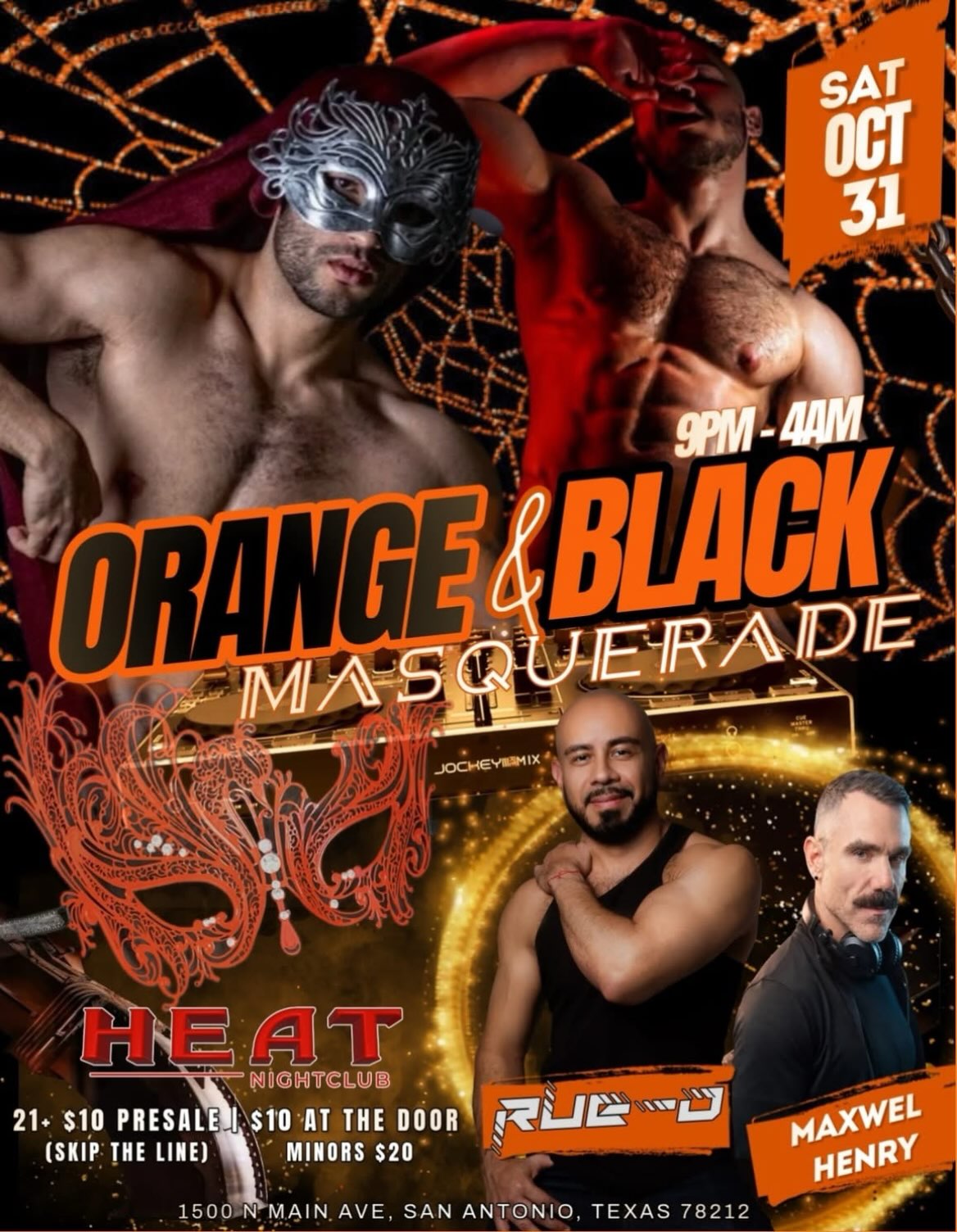 Poster for Orange & Black Masquerade