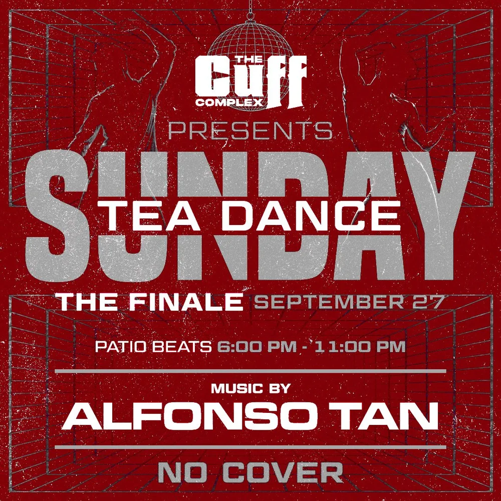 Poster for Sunday Tea Dance Finale