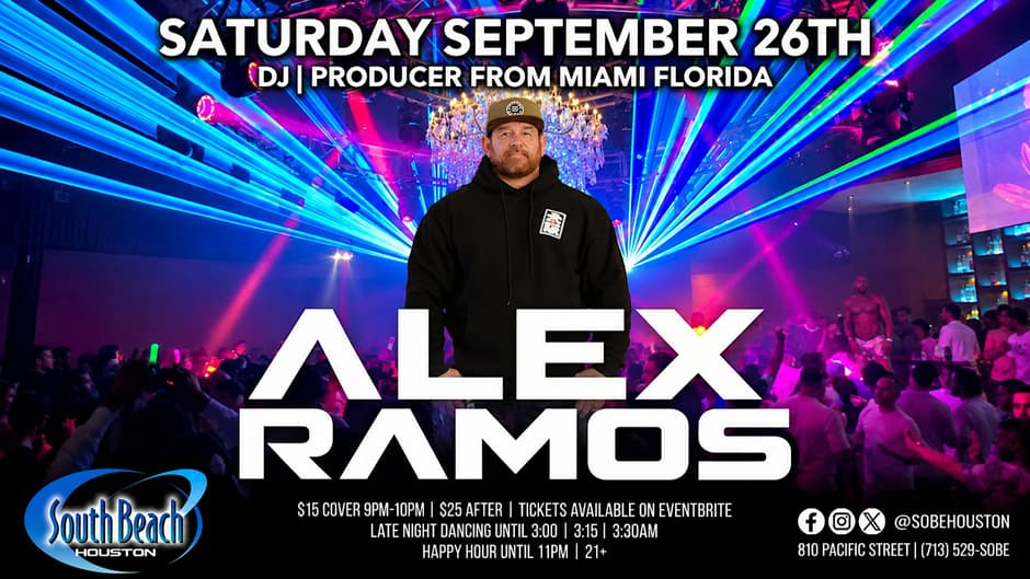 Poster for Alex Ramos - South Beach Houston