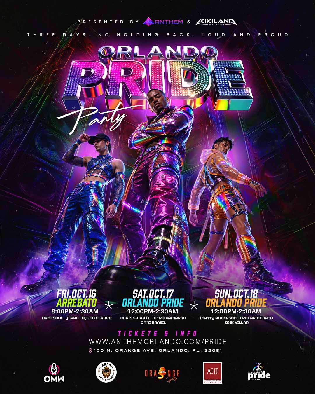 Poster for Orlando Pride Closing Party