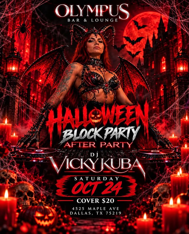 Poster for Halloween Block Party
