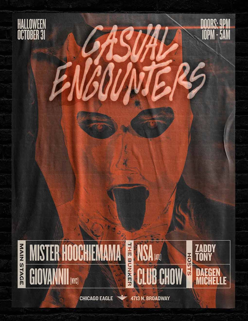 Poster for Halloween at Chicago Eagle