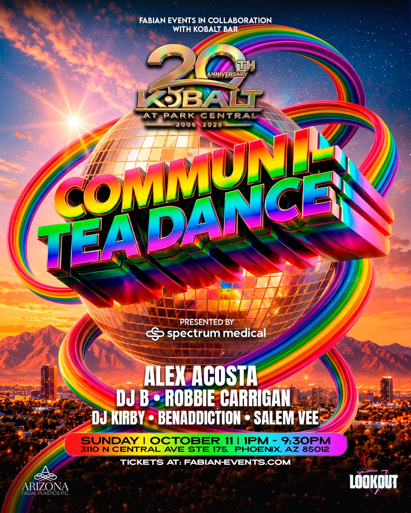 Poster for Communi-TEA Dance Block Party