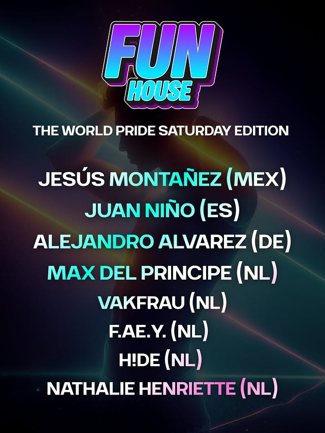 Poster for FunHouse World Pride XL Saturday
