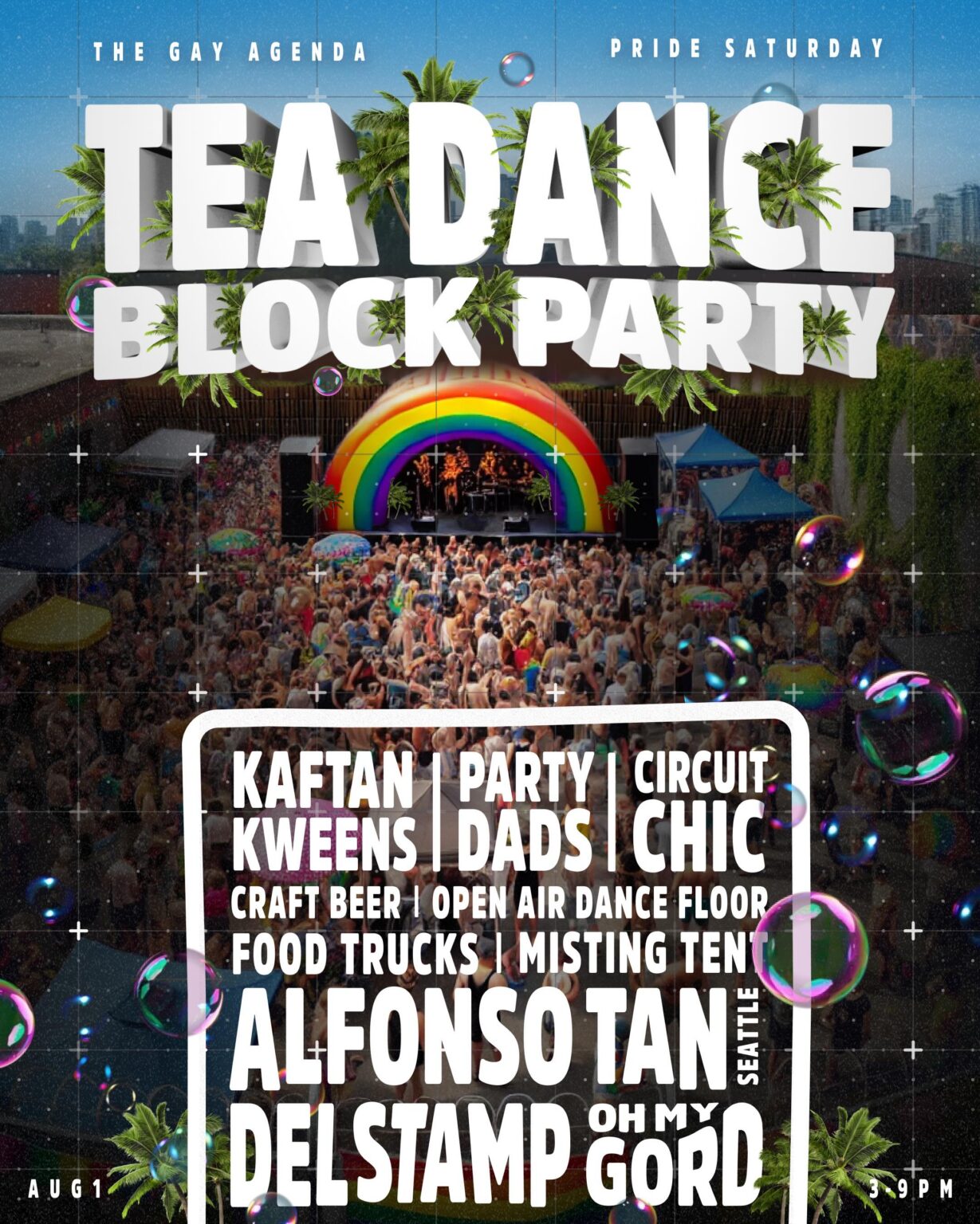 Poster for Tea Dance Block Party