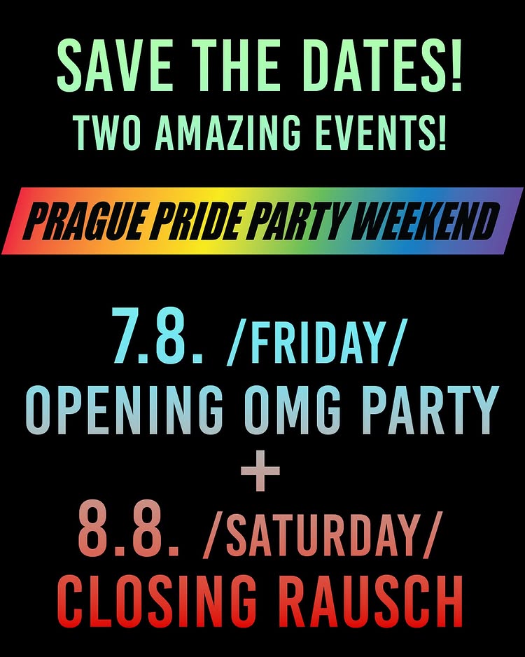 Poster for OMG Party - Prague Pride