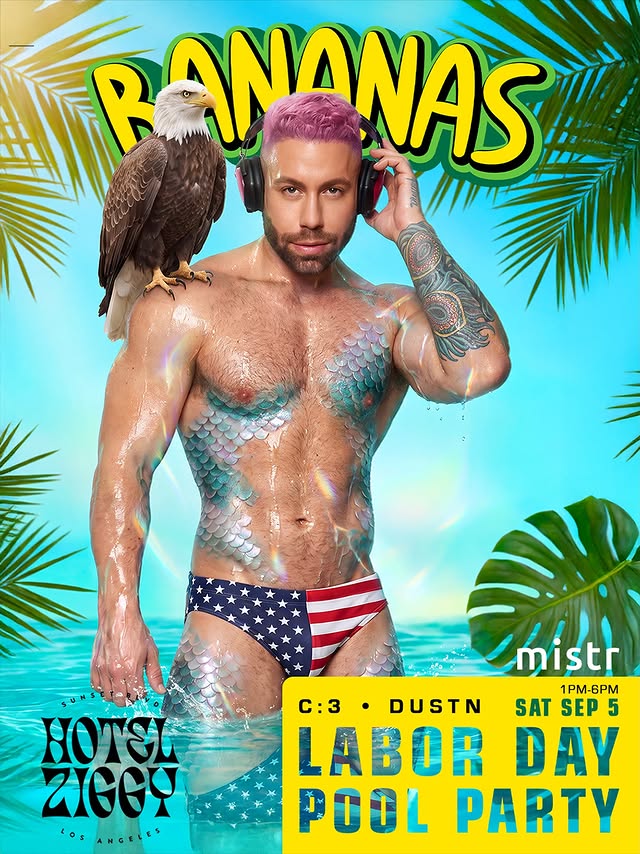 Poster for Bananas: Labor Day Weekend Pool Party