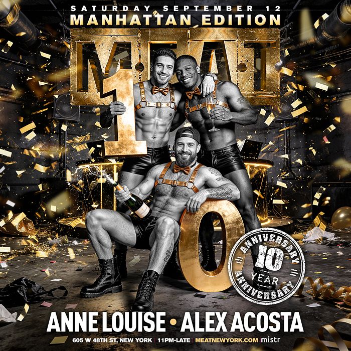 Poster for MEAT 10 Year Anniversary