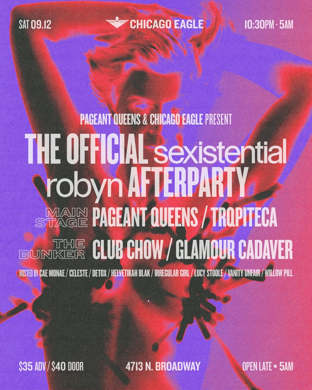 Poster for Robyn Afterparty at Chicago Eagle