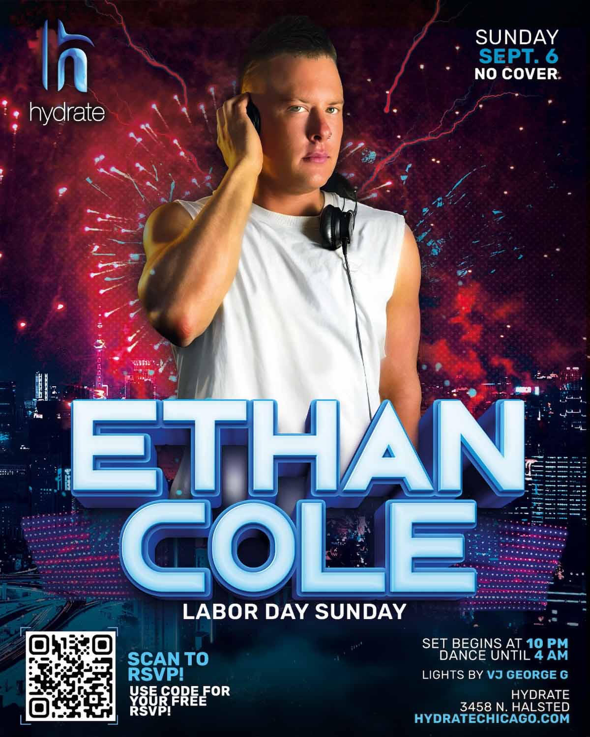 Poster for Ethan Cole - Hydrate Nightclub