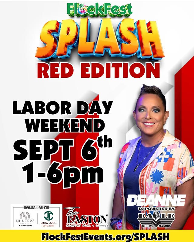 Poster for FlockFest Splash: Red Edition (Pool Party)