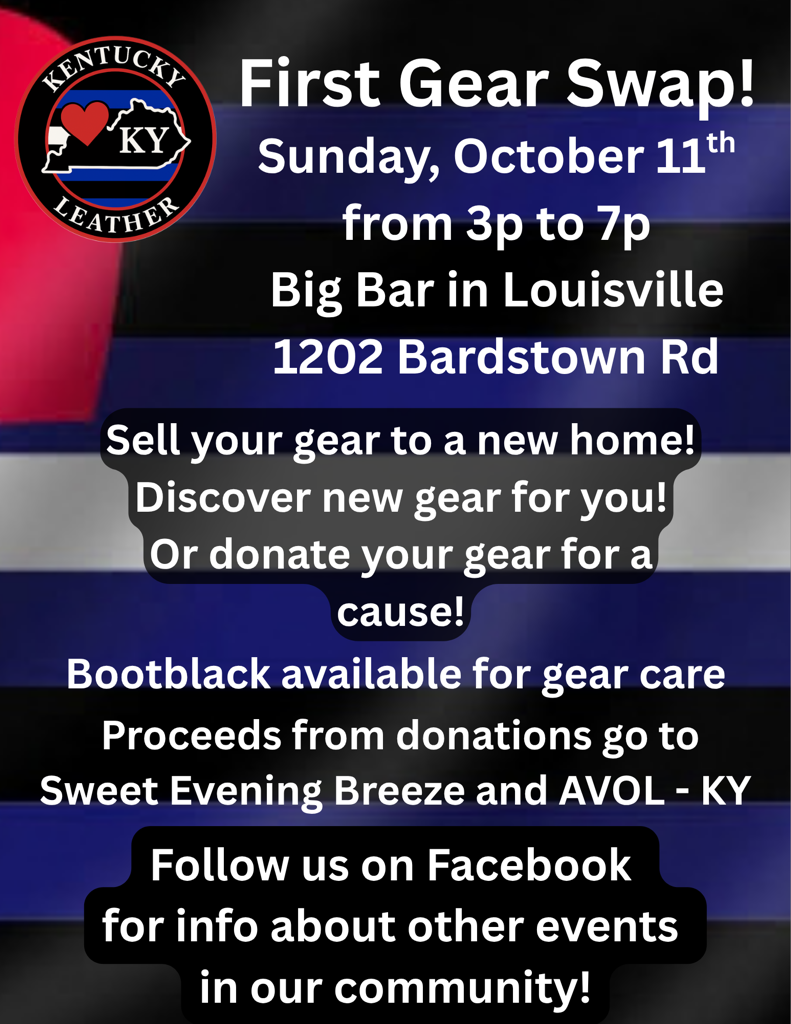 Poster for Gear Swap at Ky Leather Weekend