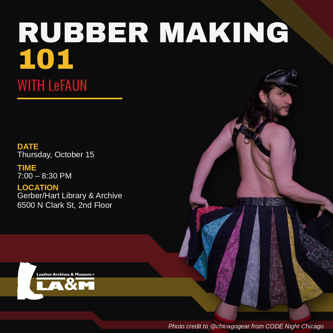 Poster for Rubber Making 101 w/ LeFAUN